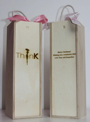 Branded wooden box for christmas gift