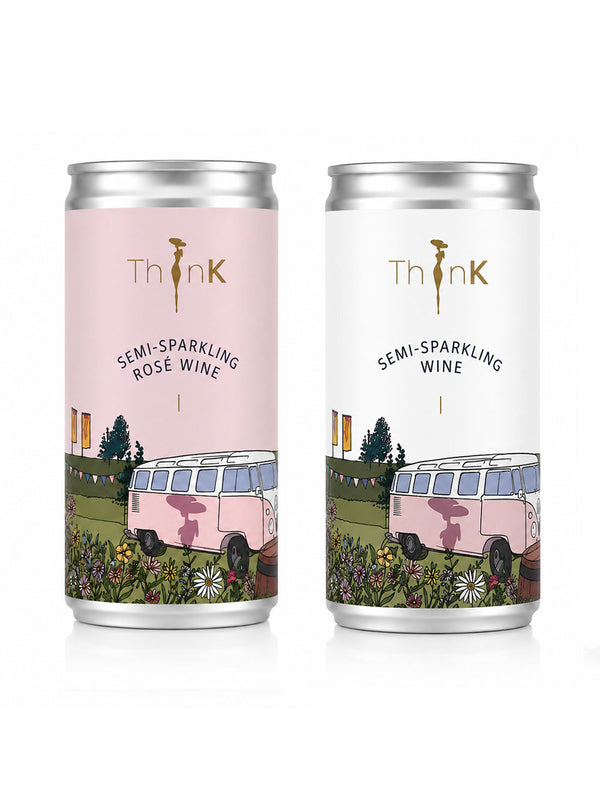 Mixed Organic Prosecco & Sparkling Rosé Cans x 6