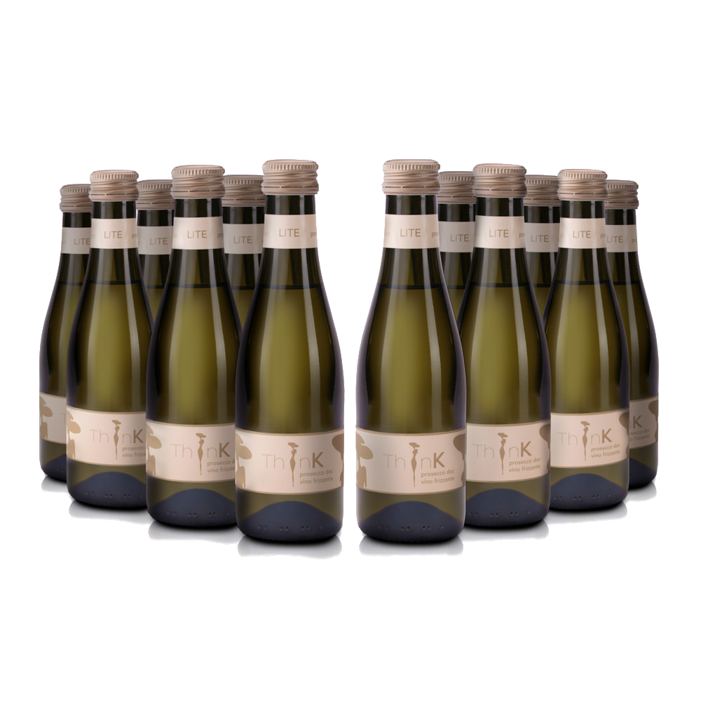 12 bottles of Organic Vegan Piccino Frizzante Prosecco from ThinK Wine